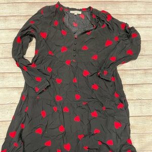 Heart Print LOFT Dress